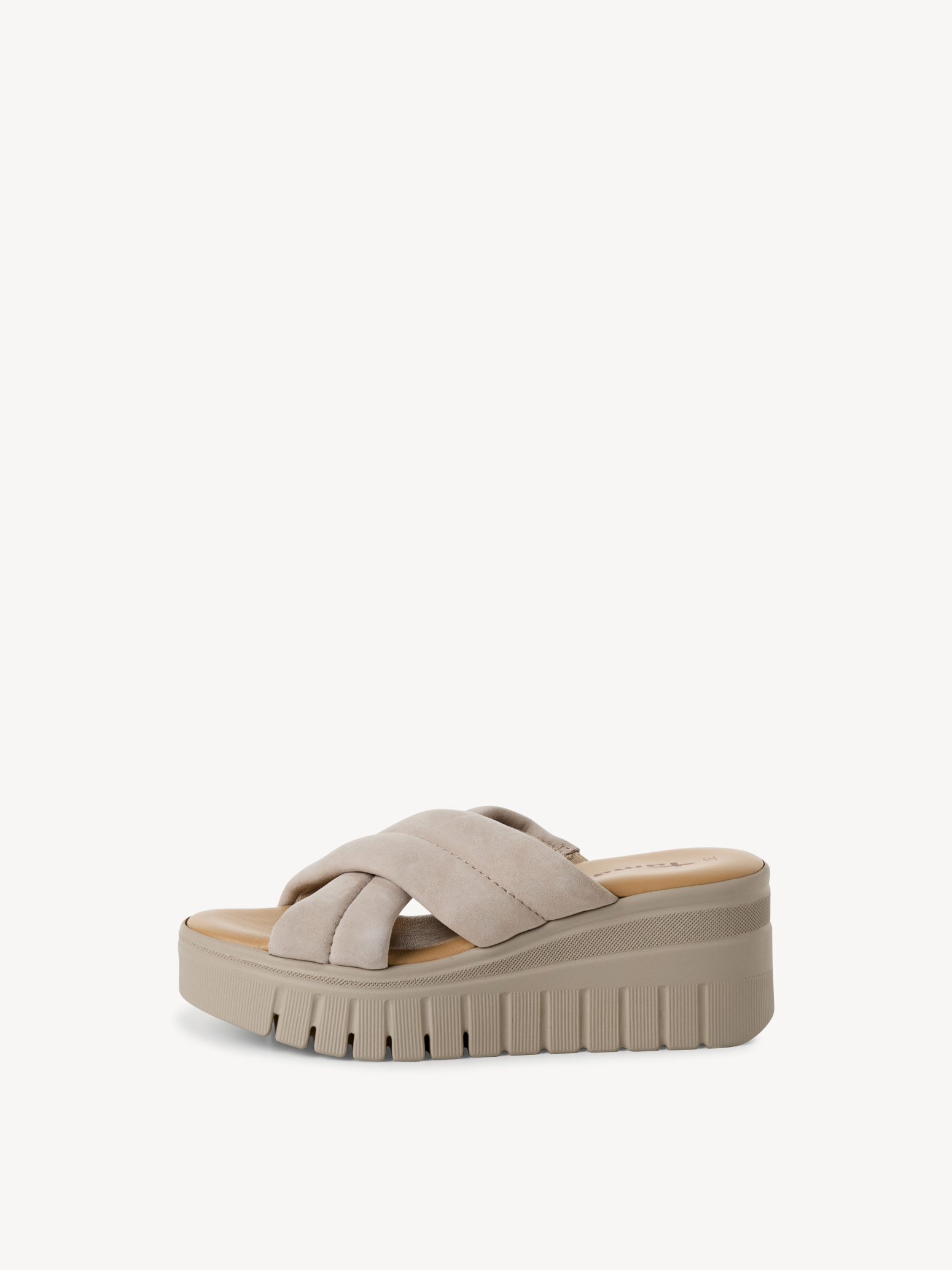 Leren Slipper - beige