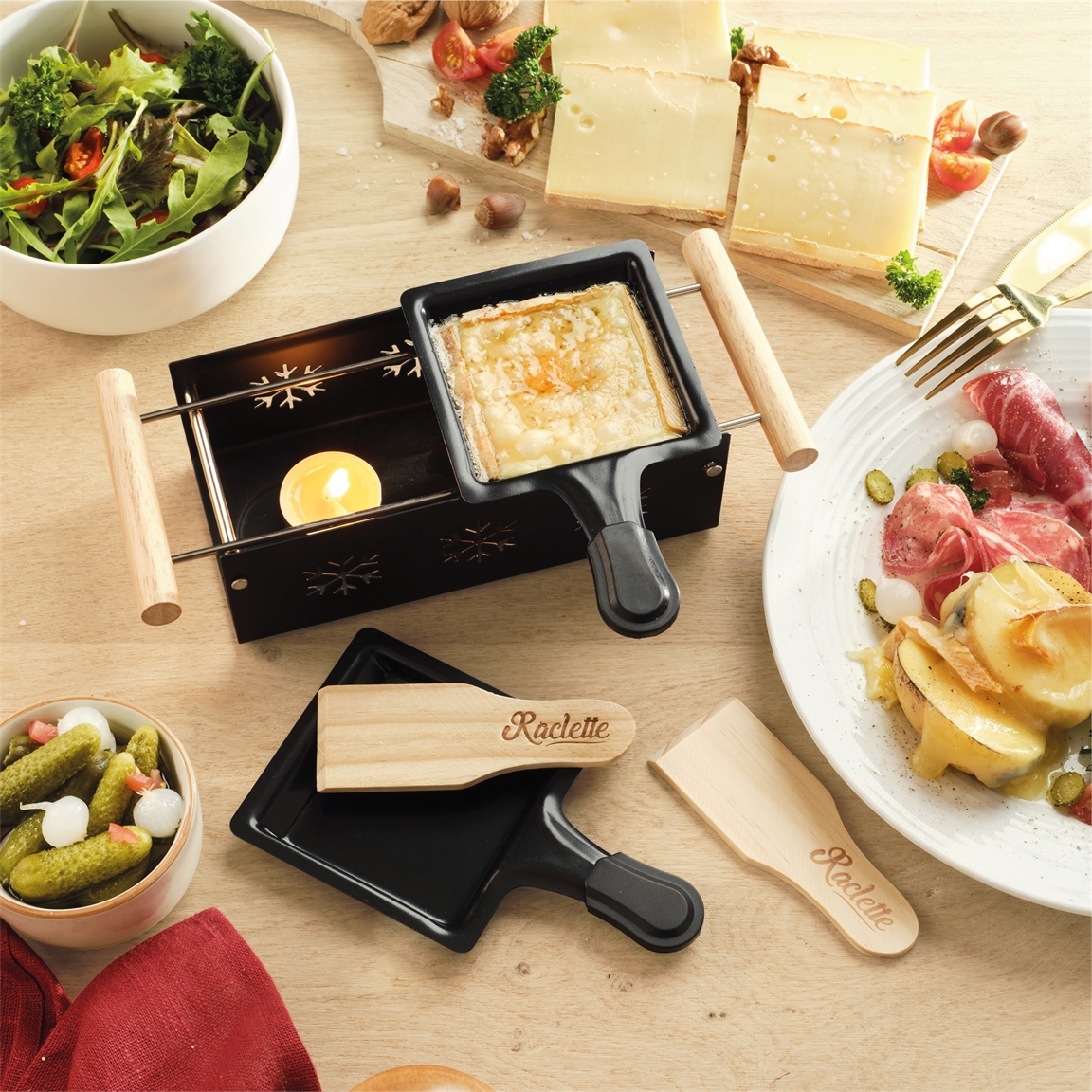 Raclette duo à la bougie