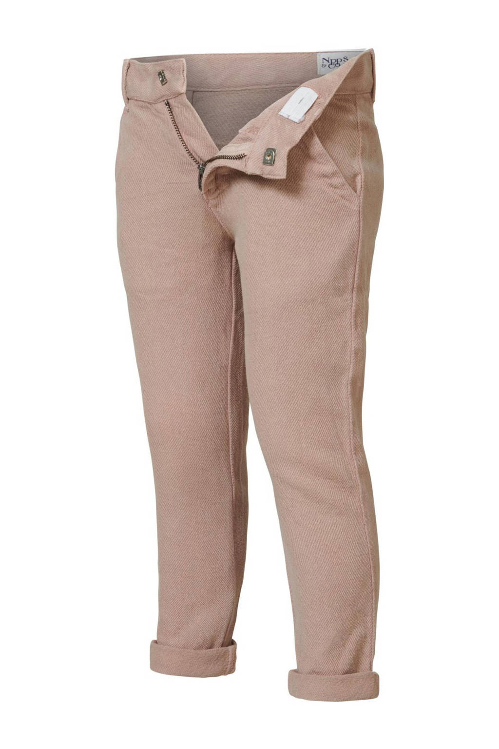 Noppies slim fit broek Dixon beige