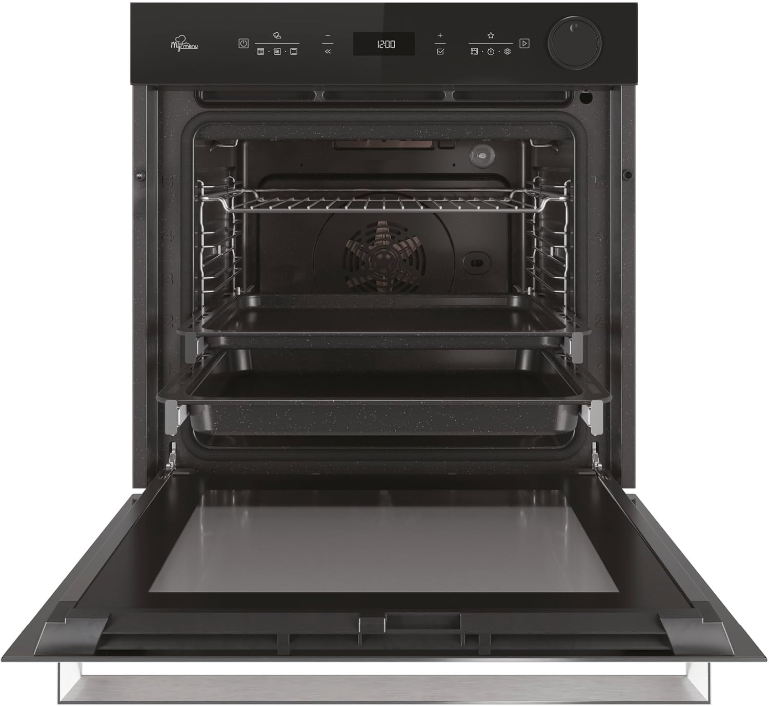 Bauknecht BIK5S DP8F2 ES Einbau Dampf-Backofen/Soft Steam/FlexiClean-Hydrolyse und-oder Pyrolyse/AirFry-Funktion inkl. Blech/Multiflow/MyMenu/ 2-fach Teilauszug/Energieklasse A+