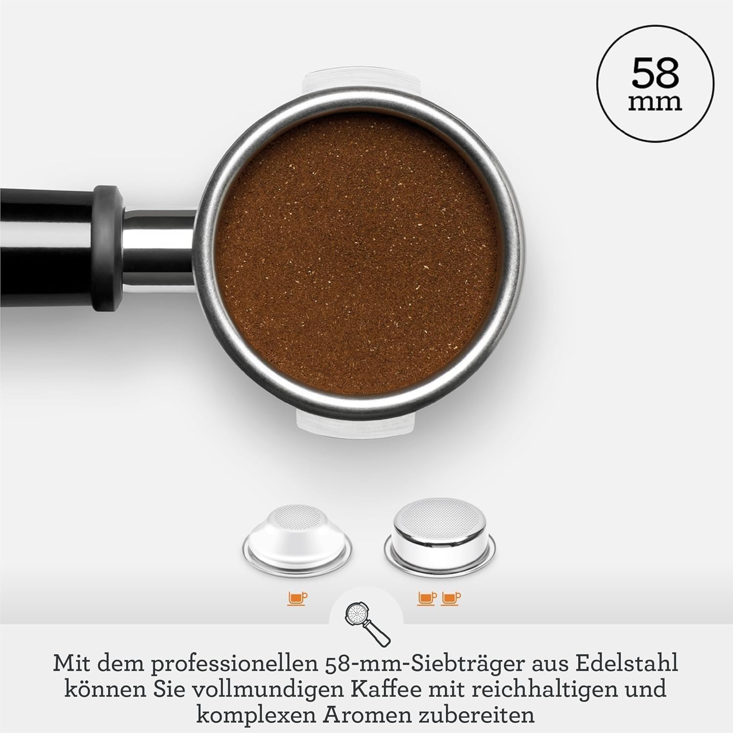 Sage - The Oracle Dual Boiler - Kaffeemaschine mit Manuellem & automatischem Milchaufschäumer - 45 Mahlgradeinstellungen - 16 Programme inkl. Espresso, Cappuccino & Flat White - Schwarzer Trüffel
