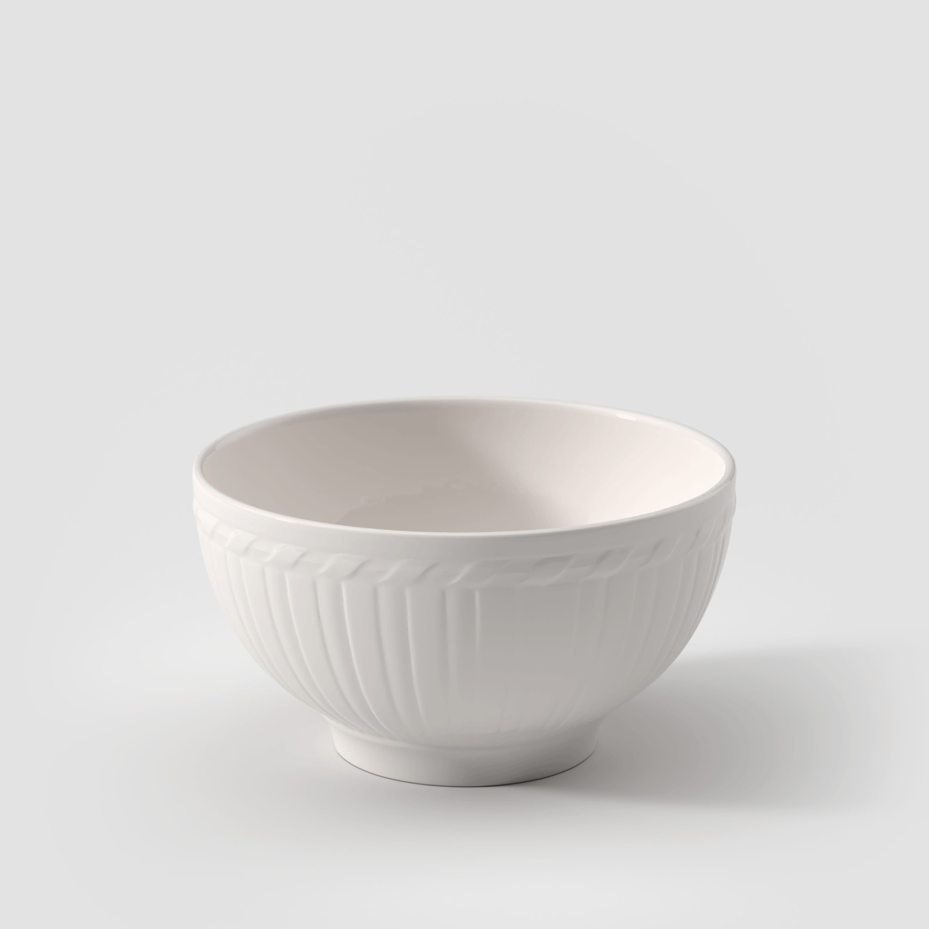 Cellini Salad serving bowl White, 17 oz, Premium Porcelain