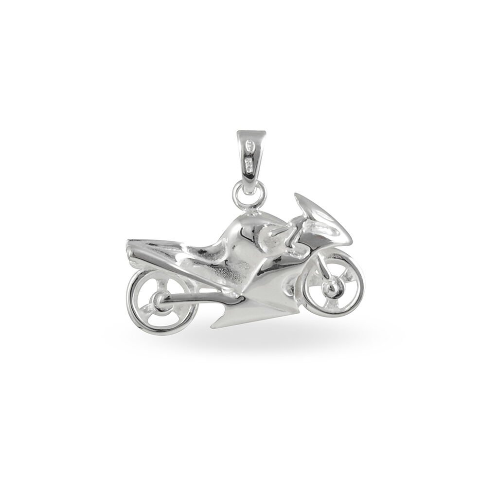 Pendentif Costanza Argent Blanc