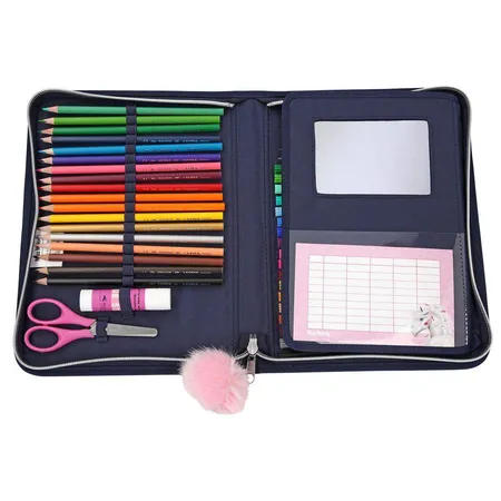 Depesche Miss Melody XXL Federtasche Blau