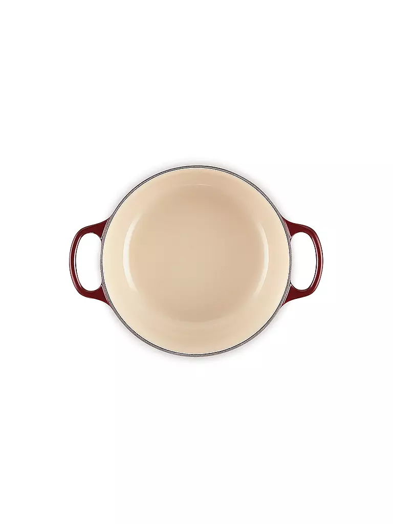 LE CREUSET Bräter rund SIGNATURE 20cm Garnet dunkelrot