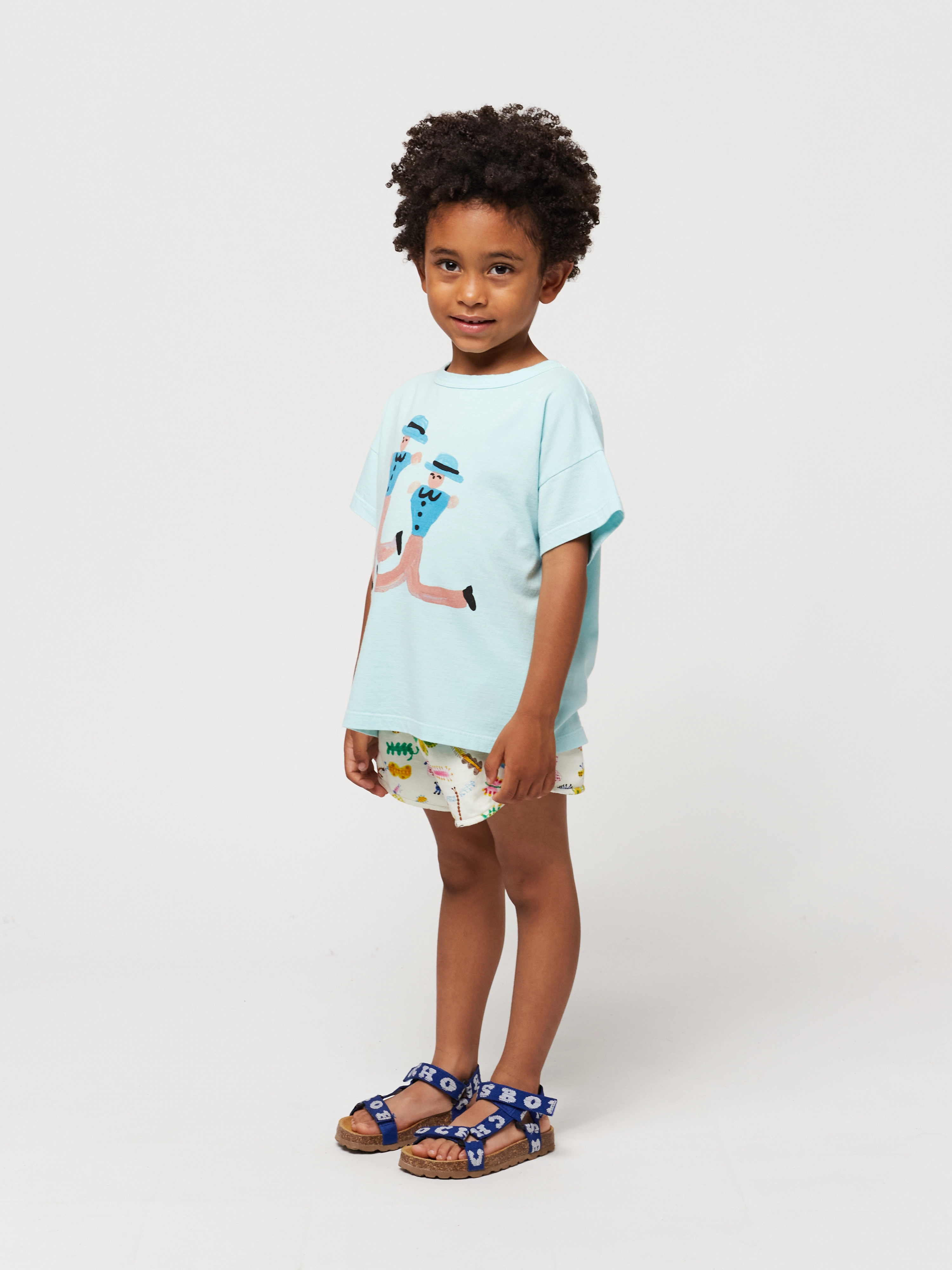 T-Shirt DANCING GIANTS in light blue