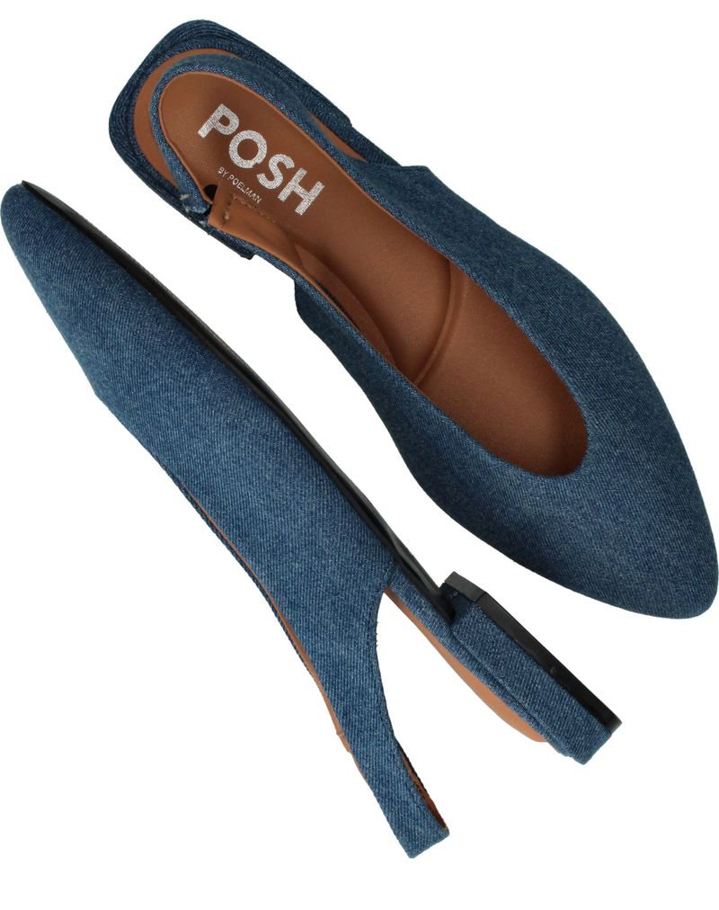 POSH by Poelman Slingbacks Blauw