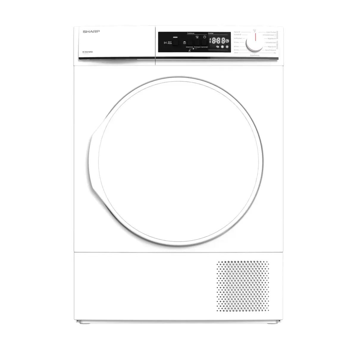 Wäschetrockner 7kg Sharp KD-NHA7S8PW3-DE weiss