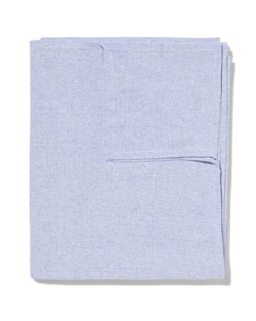 nappe bleue coton chambray 140x240