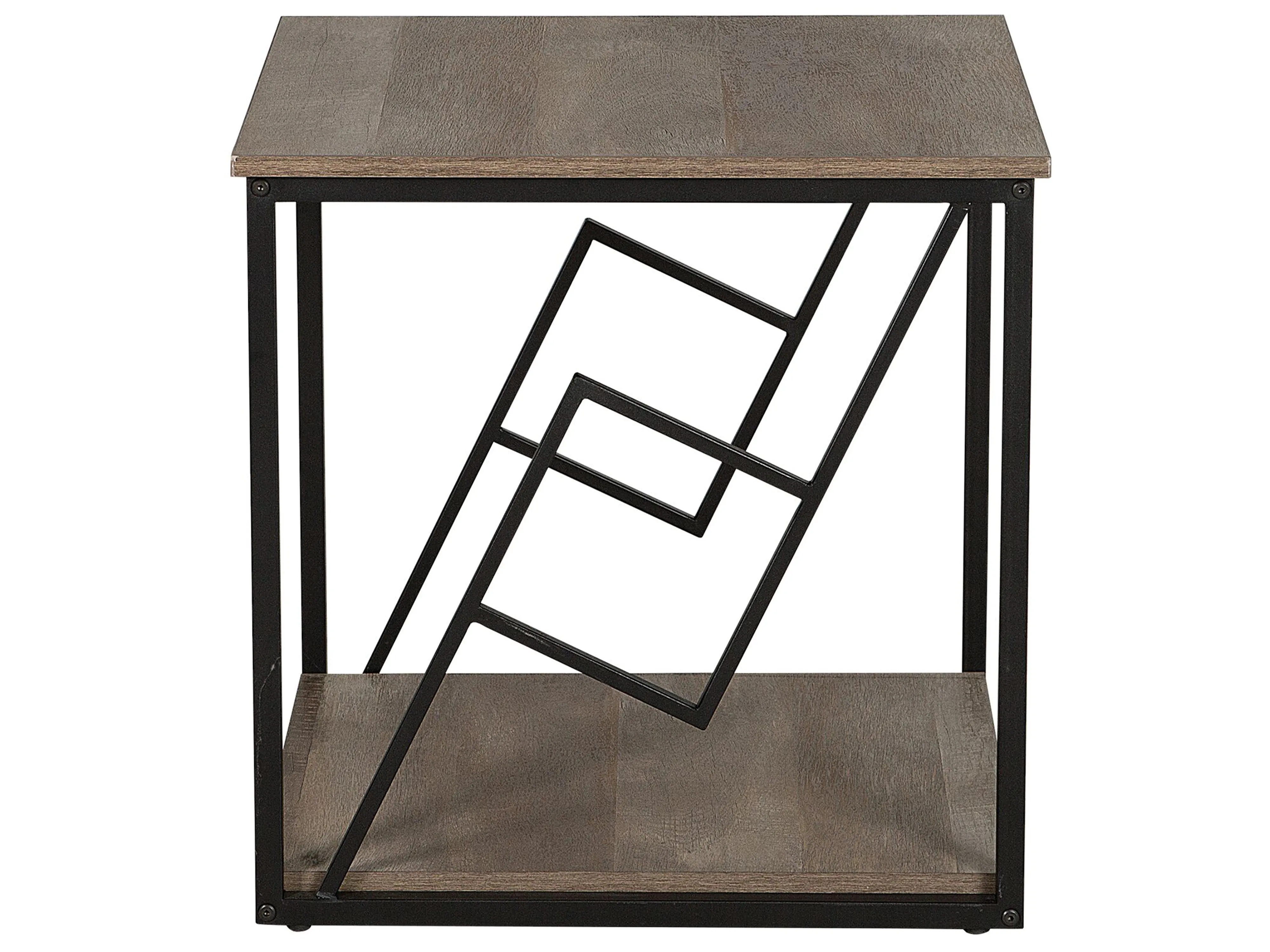 Bijzettafel FORRES Bruin/zwart