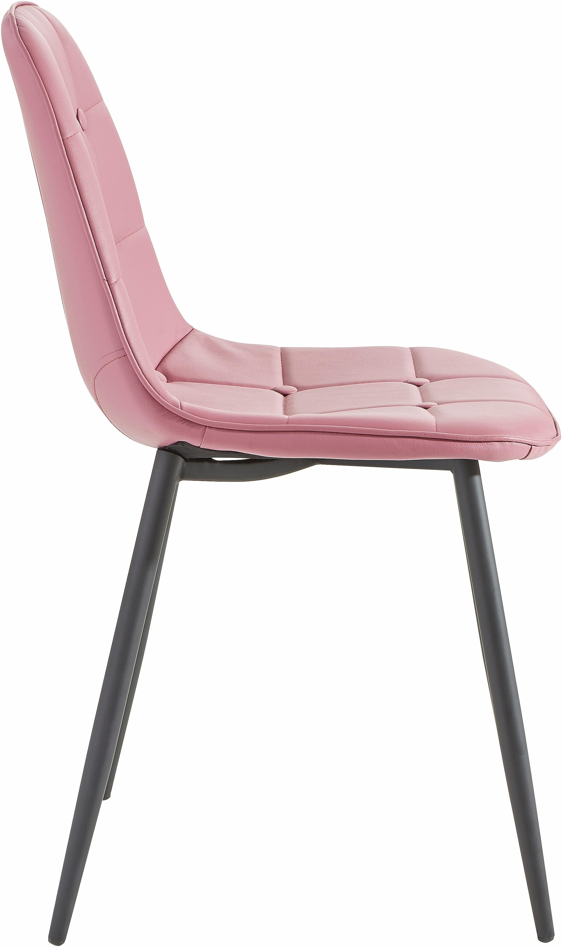 INOSIGN Essgruppe Esstisch, Breite 160 cm und 4 Esszimmerstühle, Bezug in Kunstleder