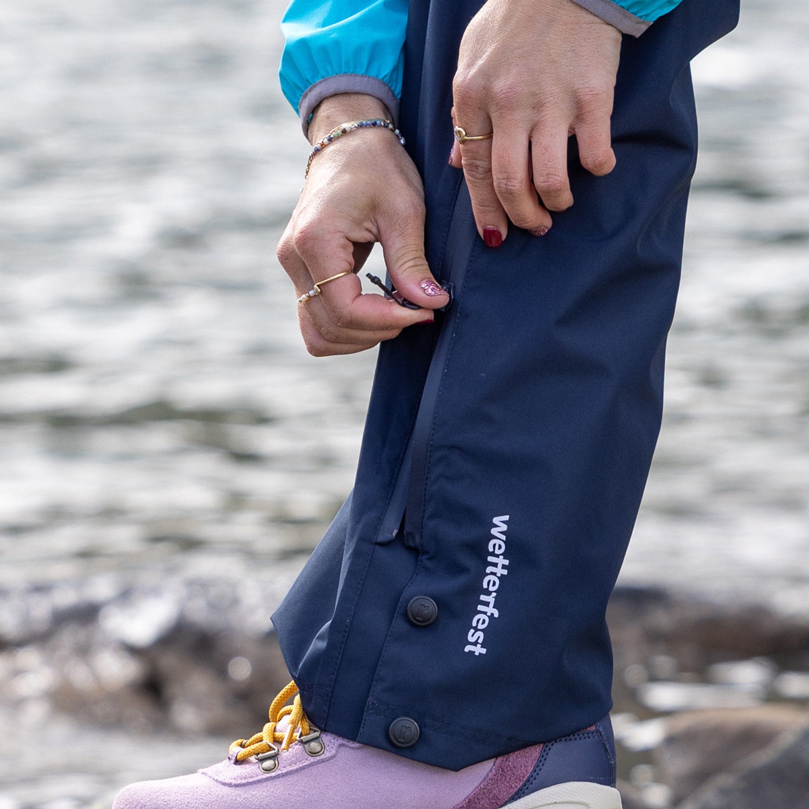 Frauen Regenhose Della dark navy