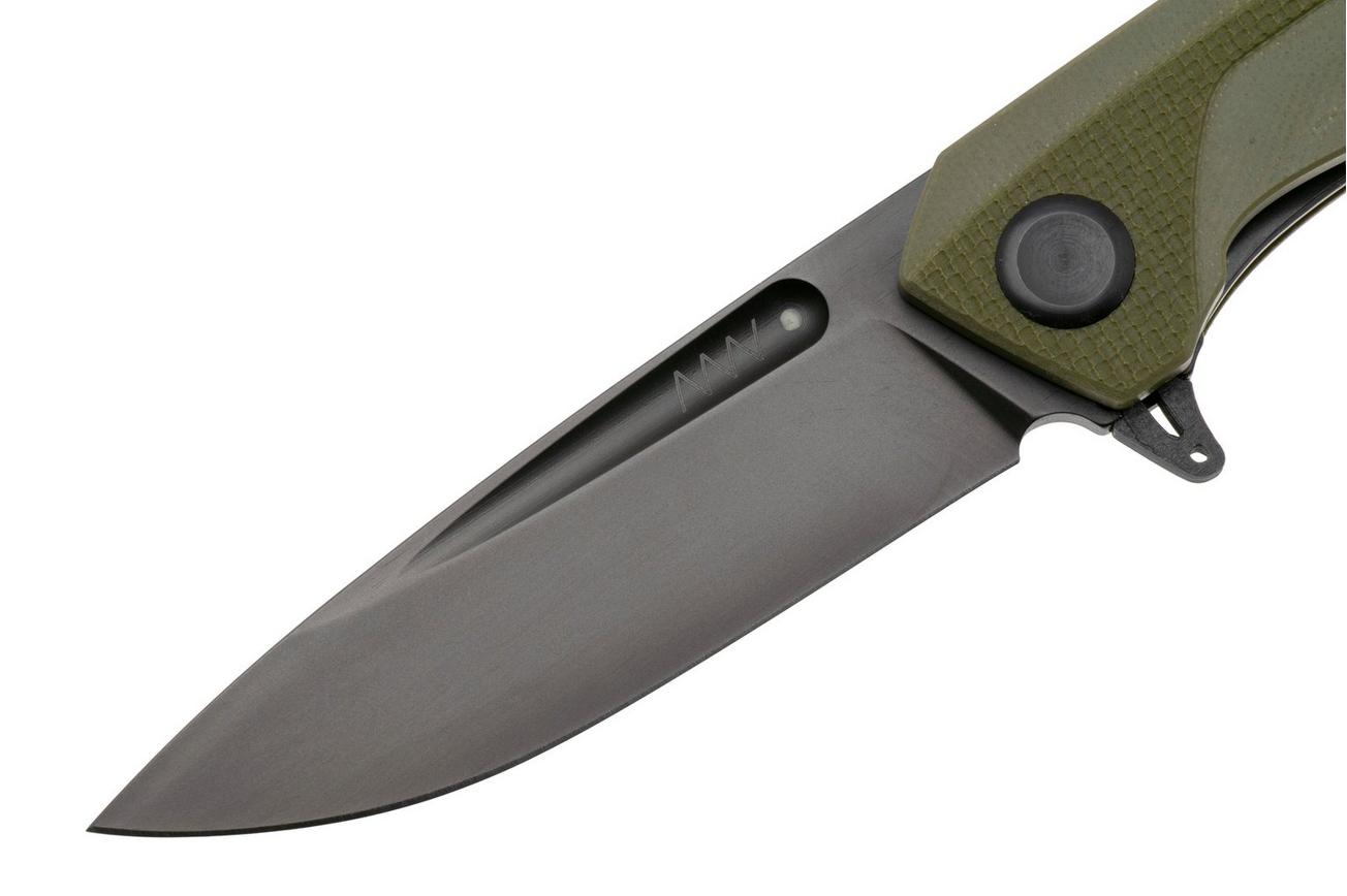 ANV Z200 PLUS-006, DLC Sleipner, Olive G10 zakmes