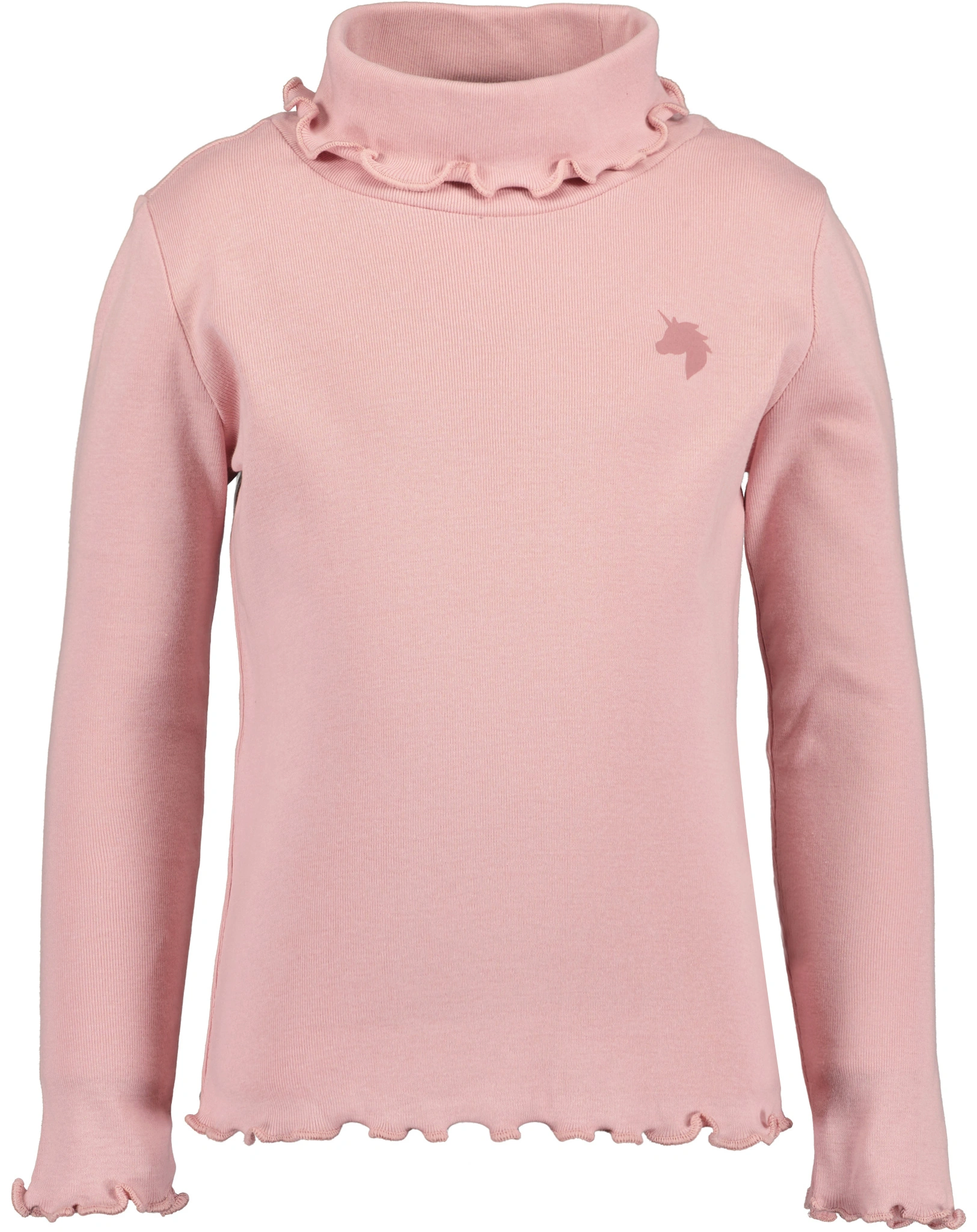 Rollkragenpullover BASIC - UNICORN in rosa