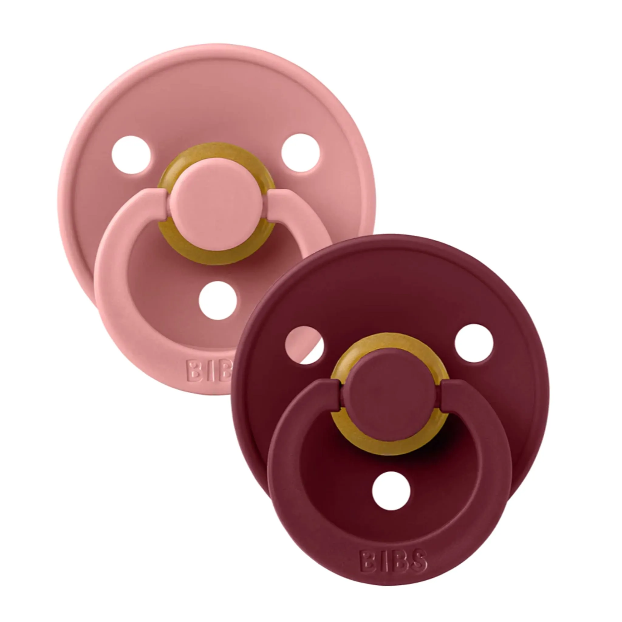 Bibs Suce Bibs 0-6mois Paquet de 2 - Rose  Sureau (Grandeur 1)