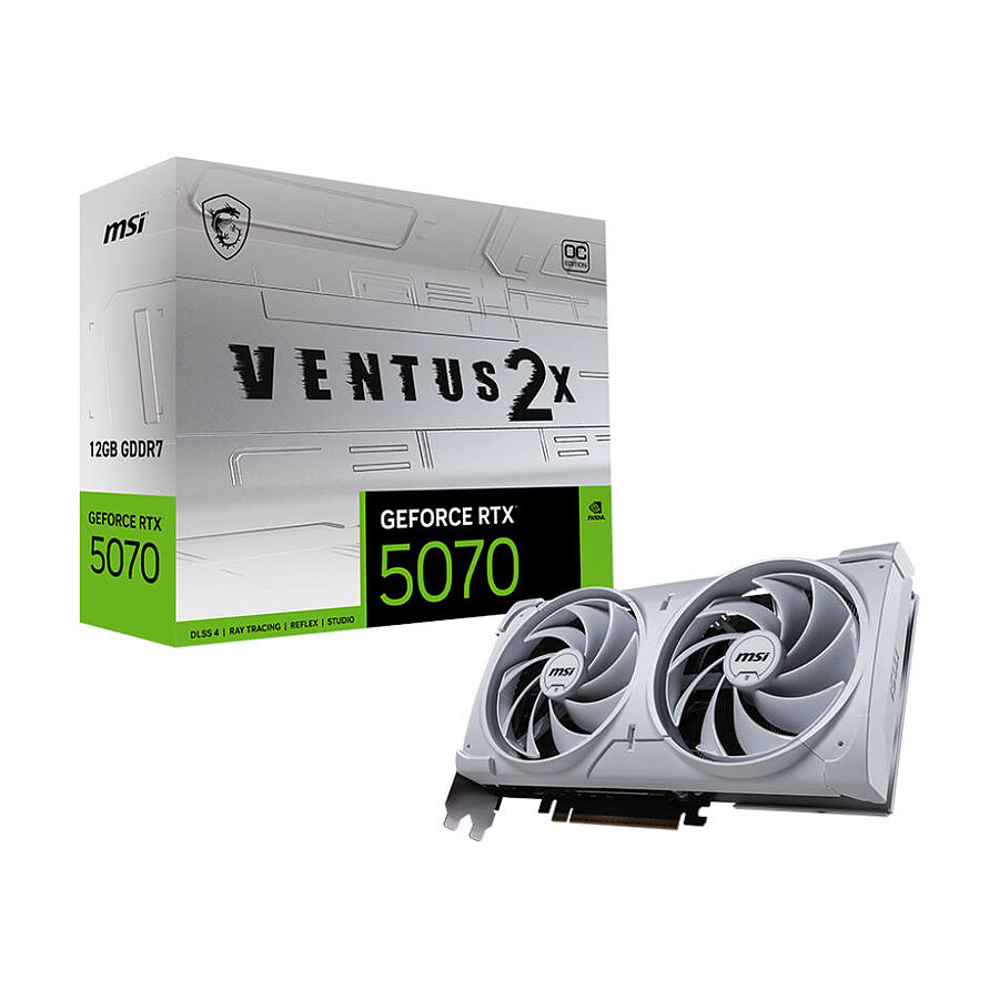 MSI GeForce RTX 5070 12G VENTUS 2X OC WHITE