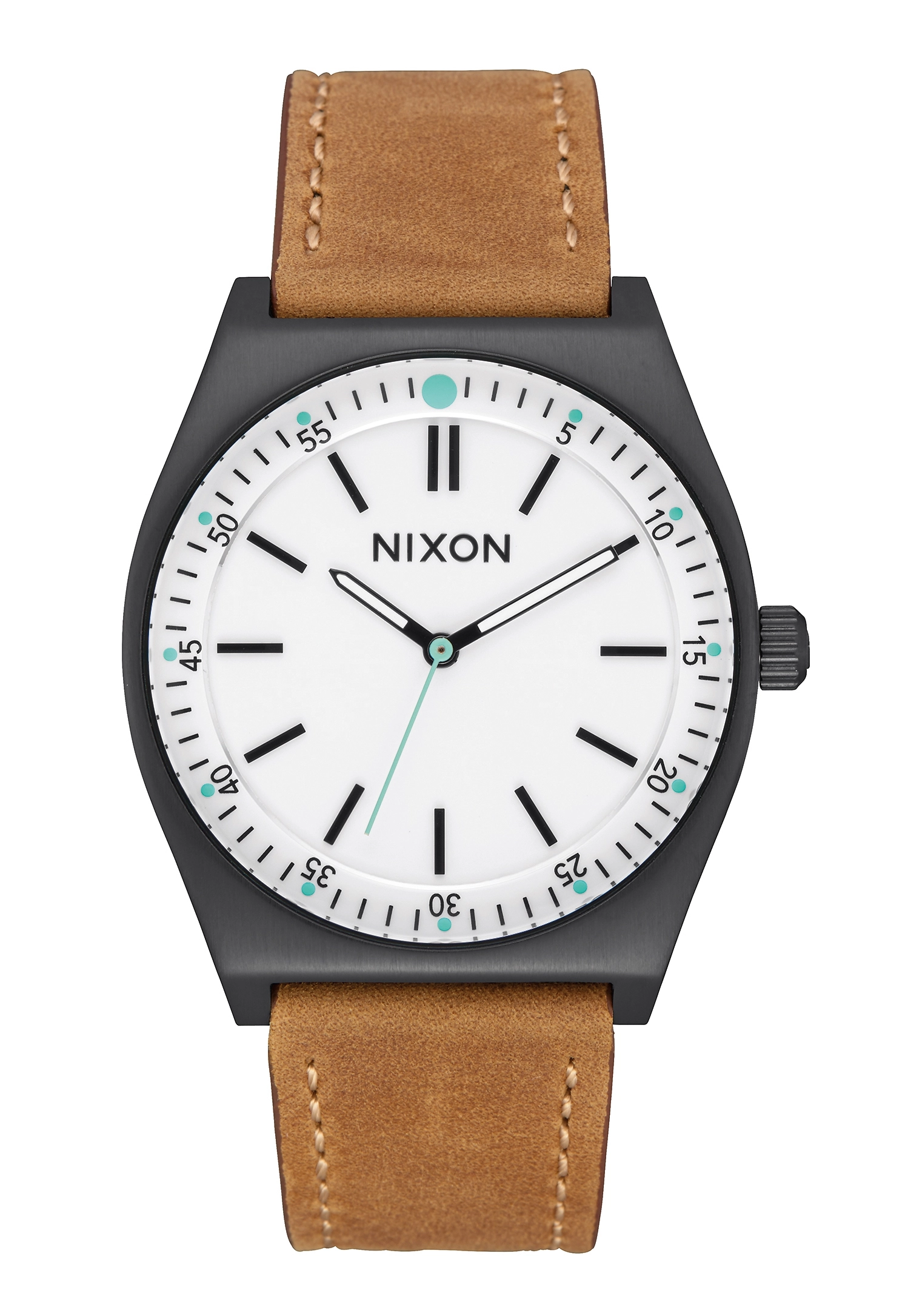 Nixon The Crew Leather Black / White / Saddle A1188-2770