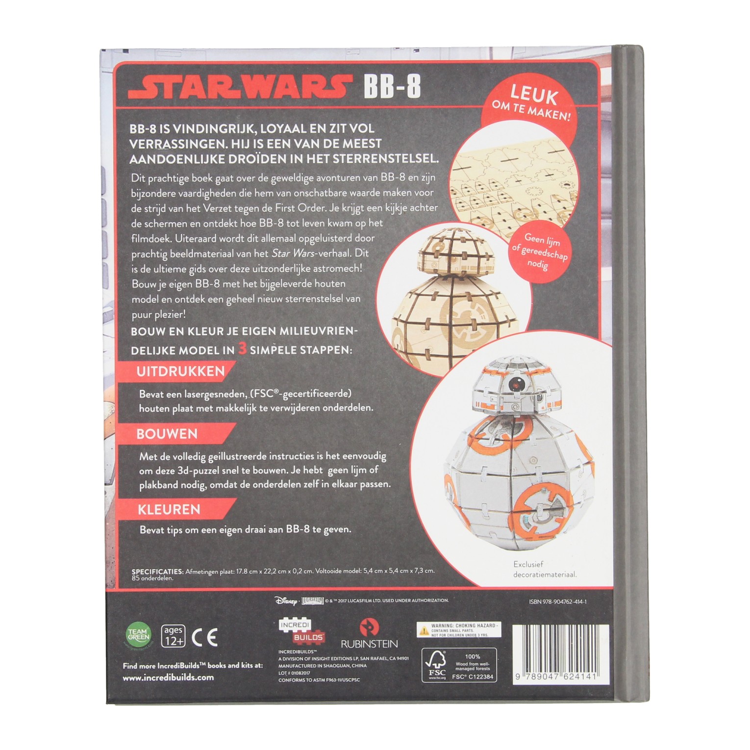 Star Wars BB-8 Deluxe Boek met Houten Bouwmodel