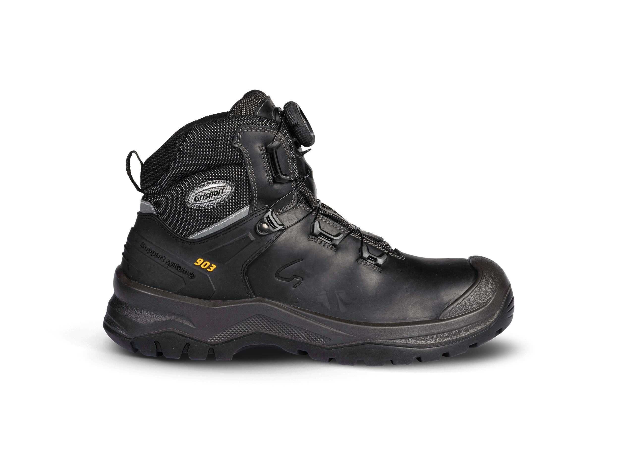 Grisport 903 - Werkschoenen - met Boa sluiting - Zwart - 39