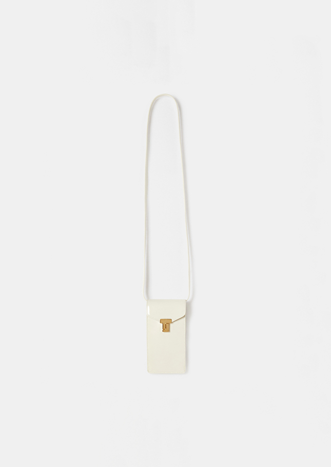 Pochette 8 Bisécrue en cuir