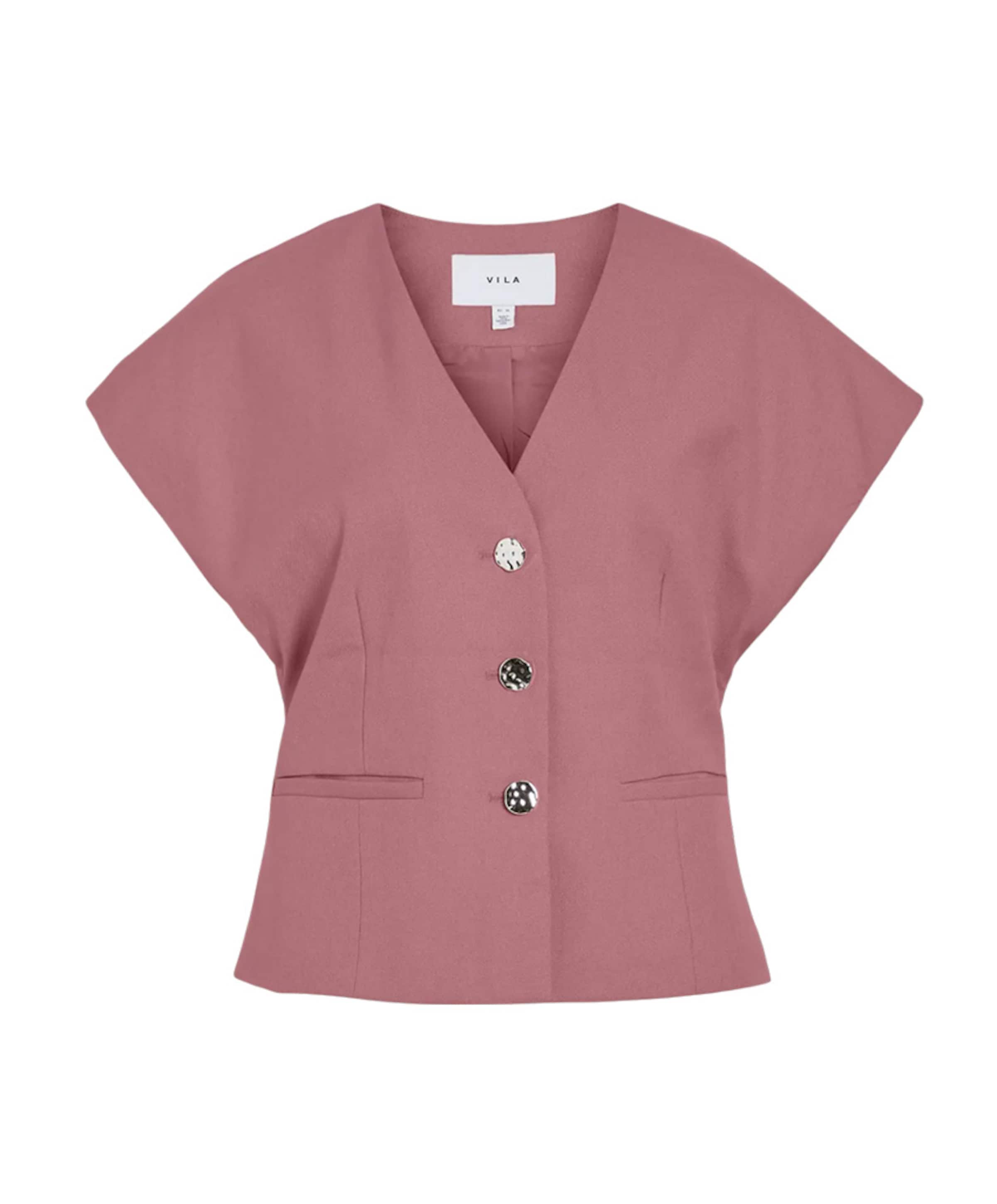 Vila Dames gilet roze