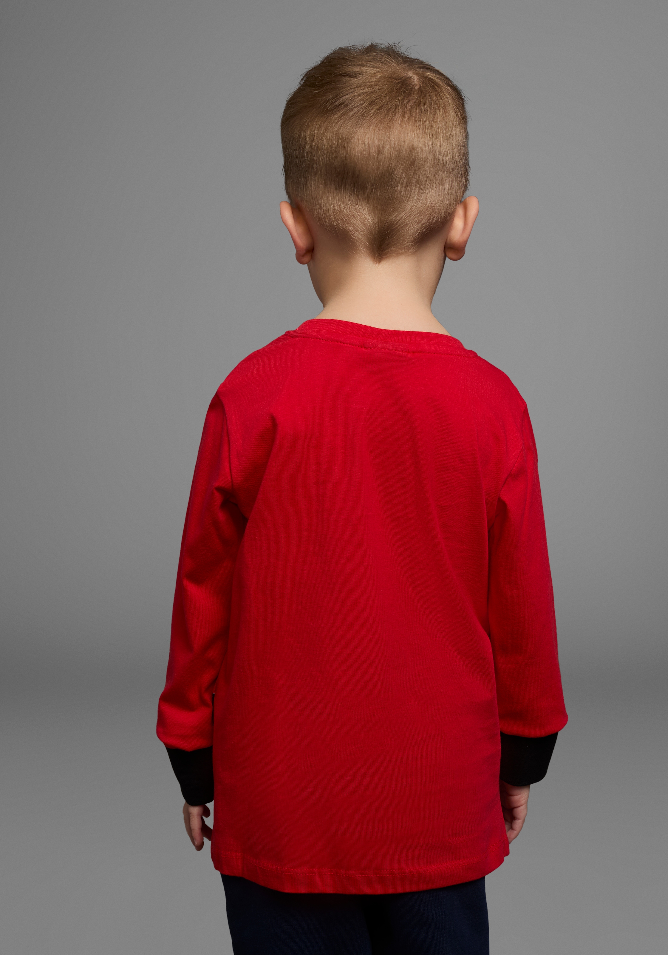 KIDSWORLD Langarmshirt »FEUERWEHR«, Langarm,  Basic-Passform,  bedruckt,  Rundhalsausschnitt