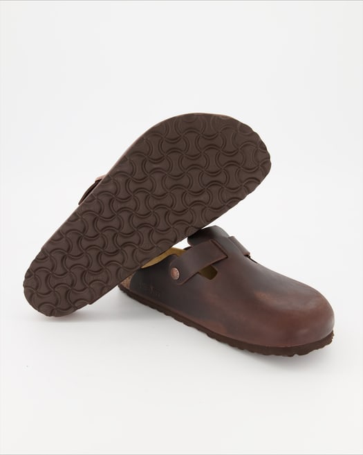 Birkenstock Boston Pantoletten in Braun
