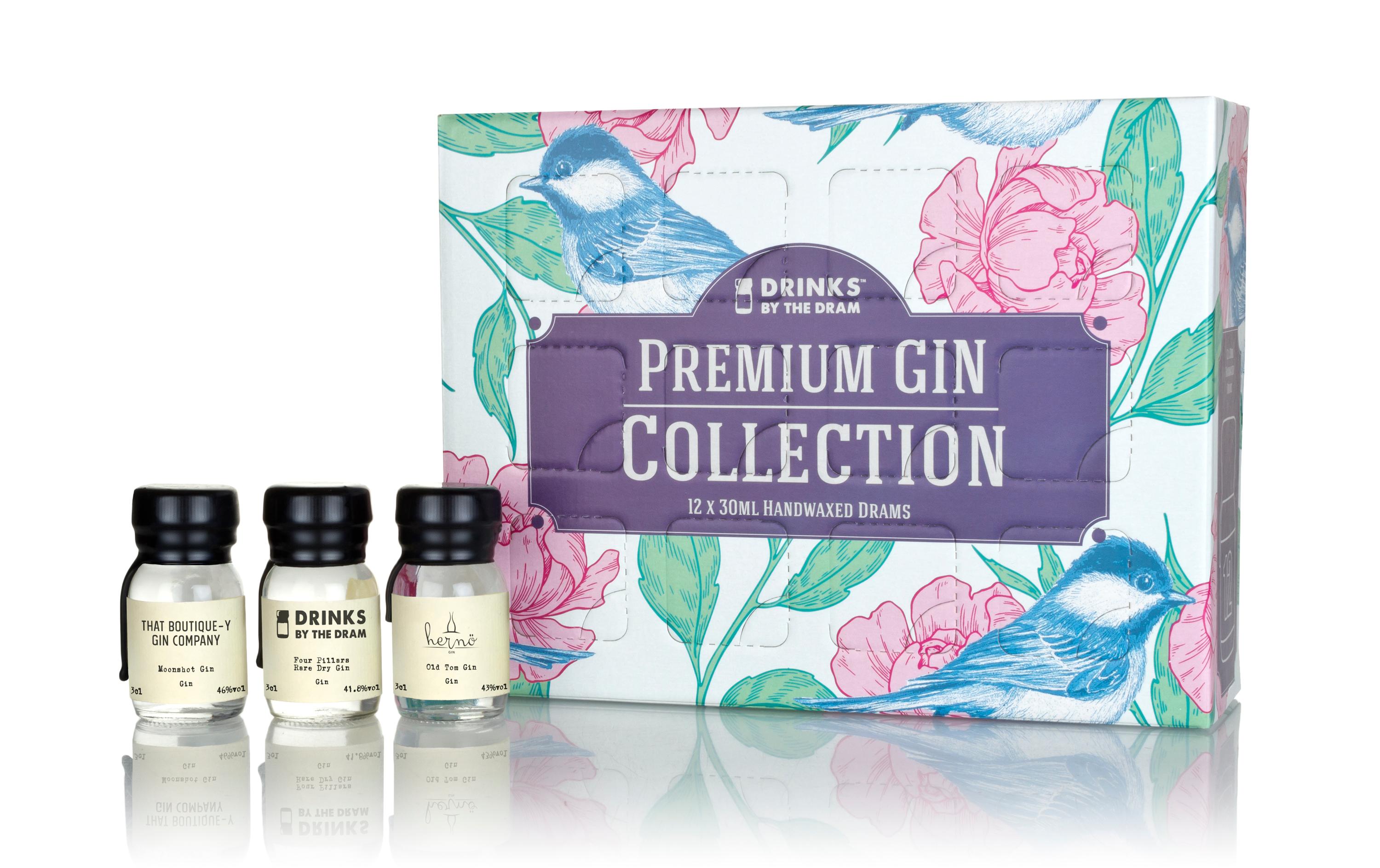 Premium Gin Collection 12 x 0.03 lGeschenkset mit hochwertigen Spirituosen