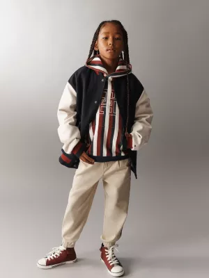 Jaqueta Bomber Universitária TH Monogram