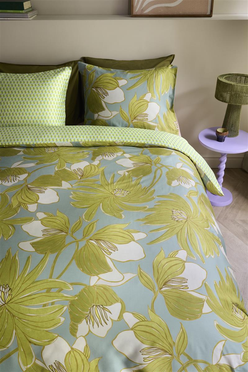 Oilily Melodi  dekbedovertrek - 140x200|220 - Groen