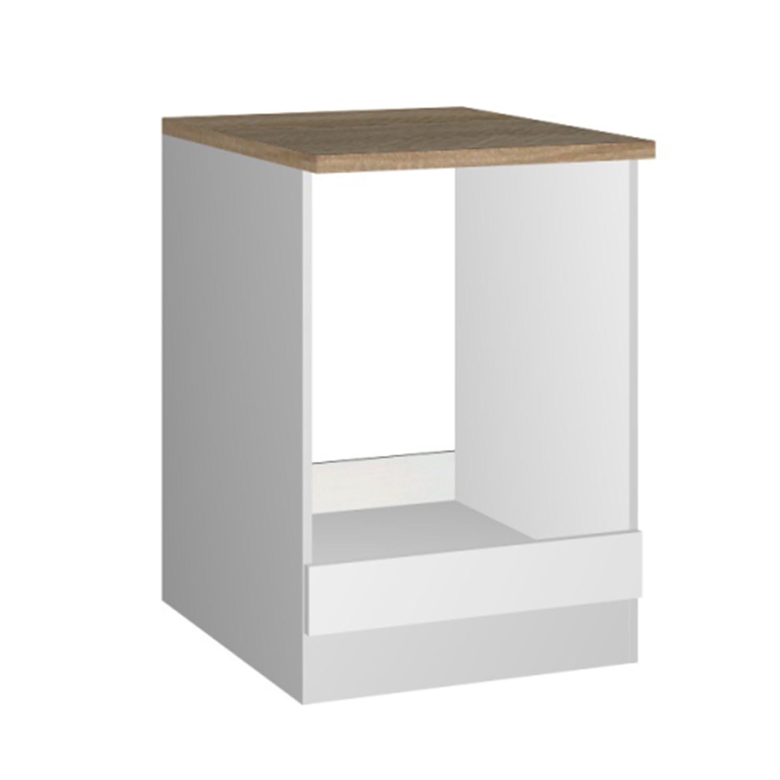 Herdumbauschrank ROM - weiß Hochglanz - 60 cm