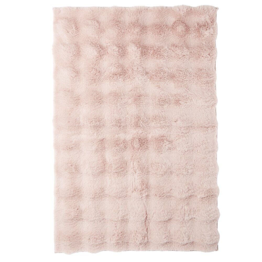 Tapis fausse fourrure rectangulaire relief bulle 60x180cm - 5 modèles