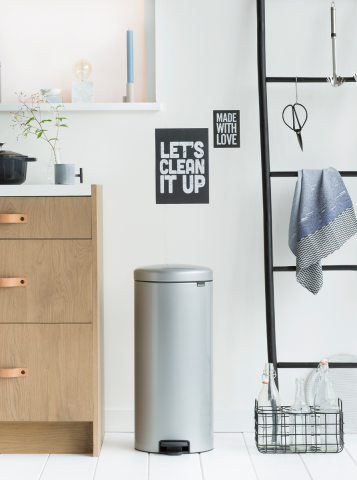 NewIcon Pedaalemmer 30 liter - Metallic Grey