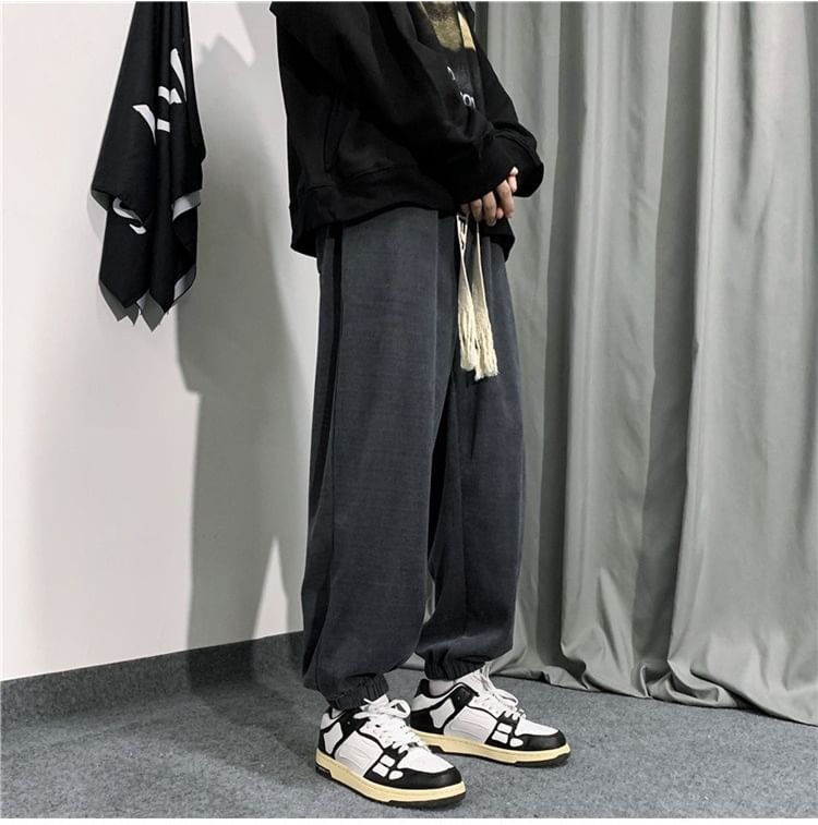 Sinlarity - Mid Rise Number geborduurde cropped harembroek