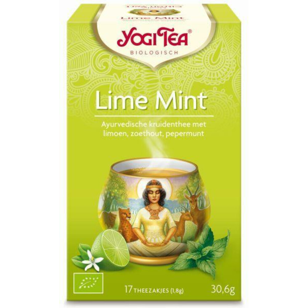 Yogi tea Lime Mint Biologisch17 stuks