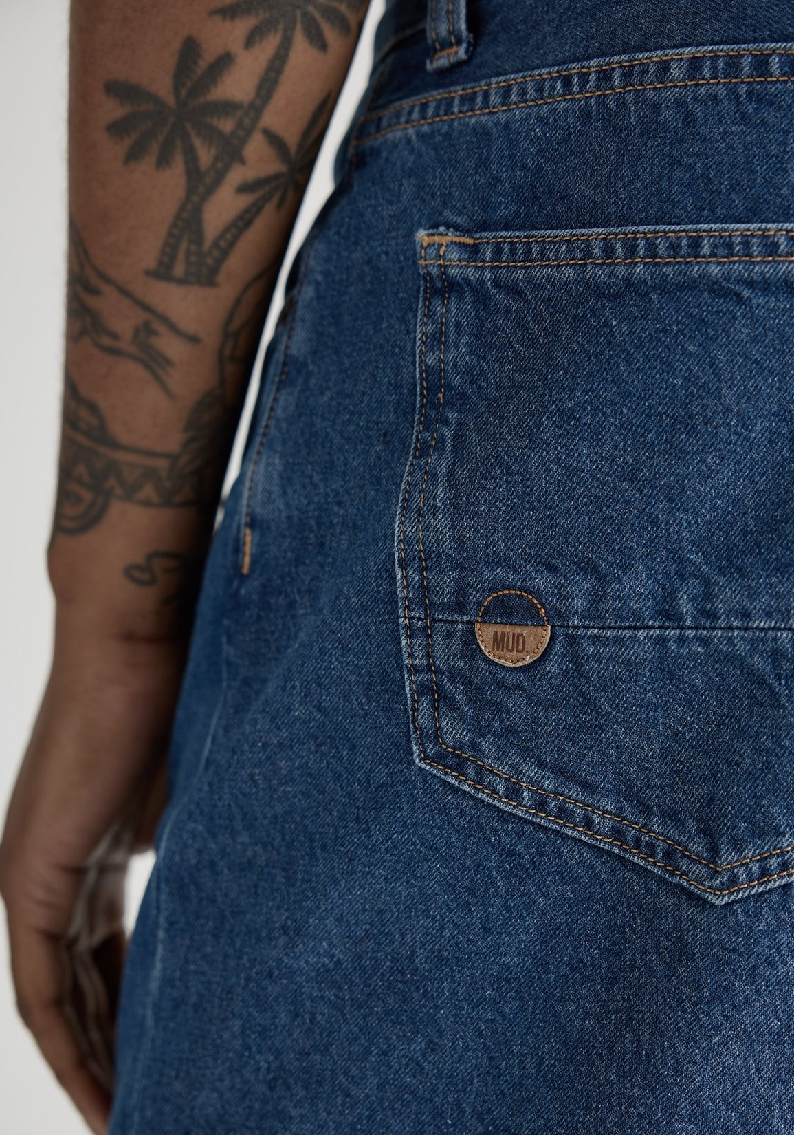 Mud Jeans Herrenjeans Bryce Mid Straight Authentic Indigo