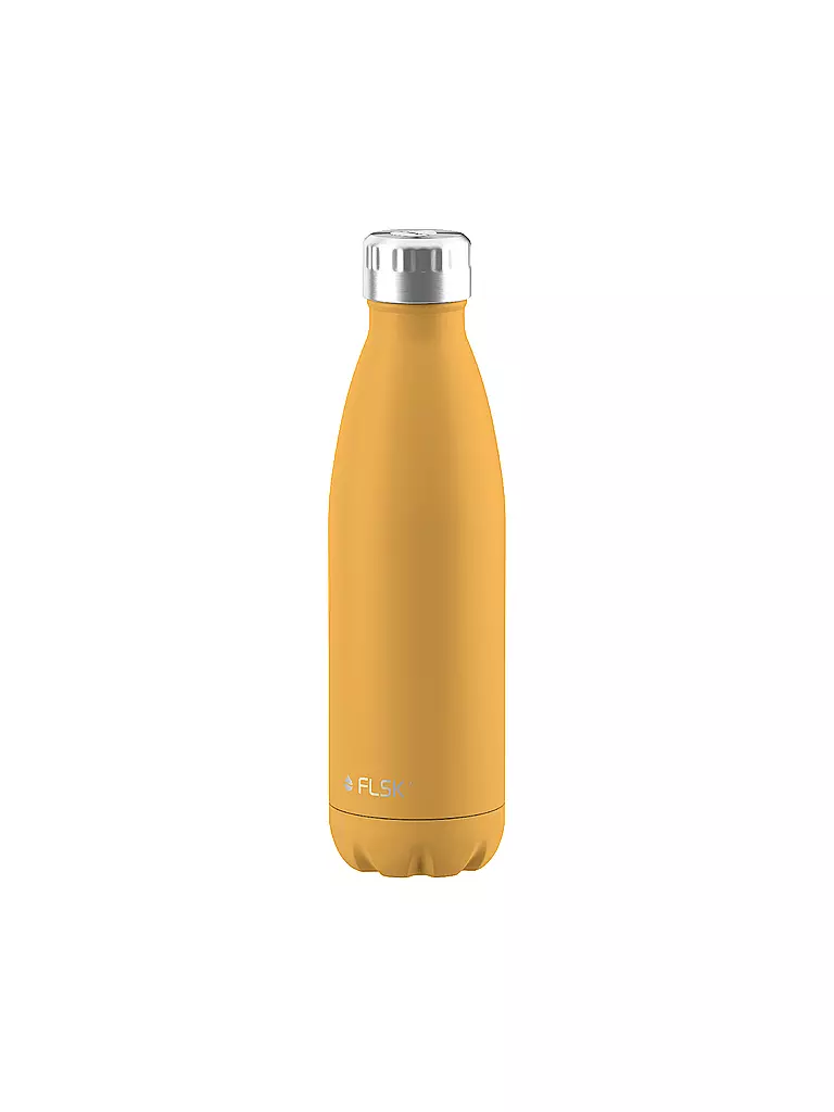FLSK Isolierflasche - Thermosflasche 0,5l Edelstahl Sunrise gelb