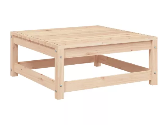 Repose-pied de jardin 70x70x30 cm bois de pin massif