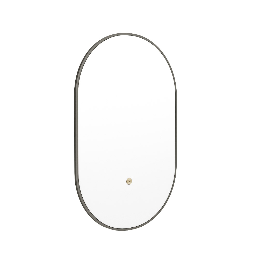 Mondiaz Glow ovale spiegel 45x90cm met verlichting smoke