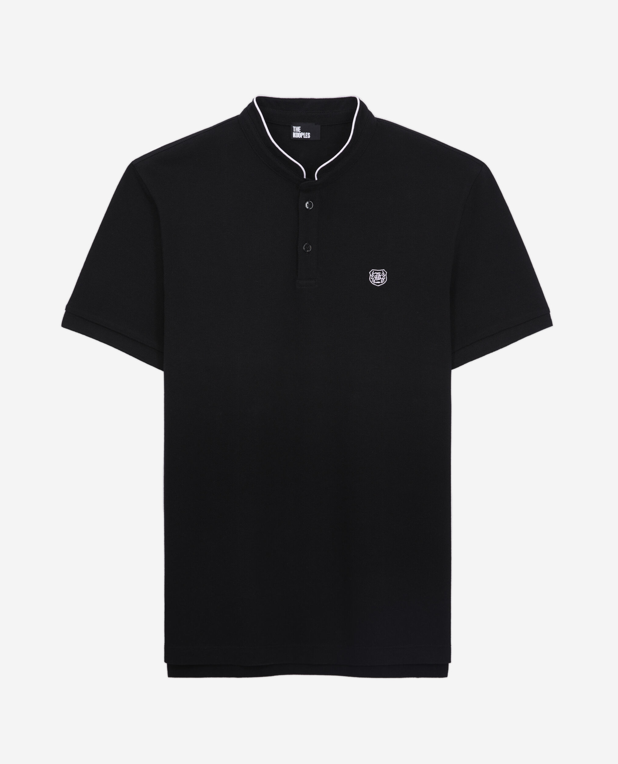 Polo noir en coton