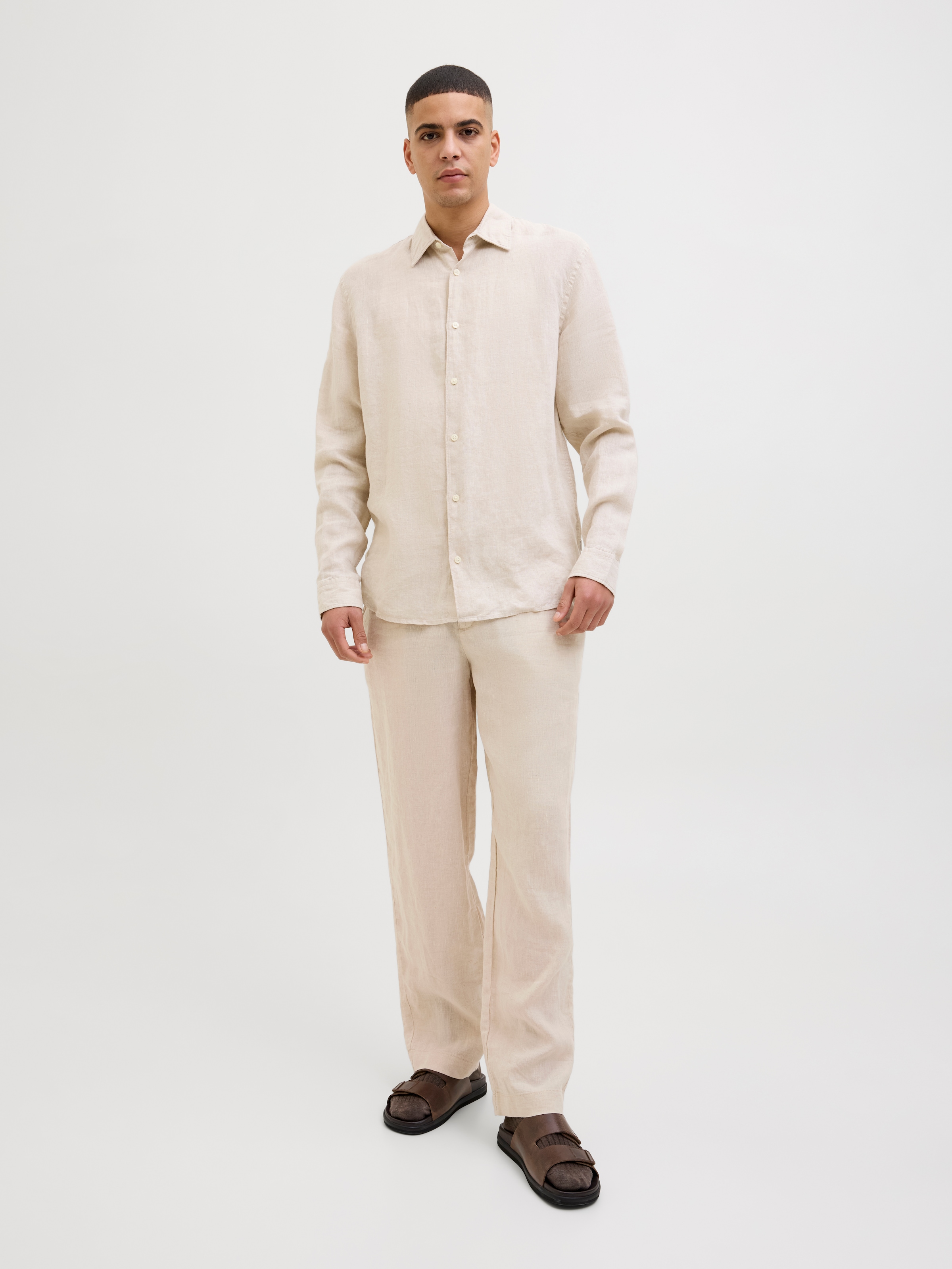 Jack & Jones Chinohose »JPSTKARL LAWRENCE LINEN CHINO SN«