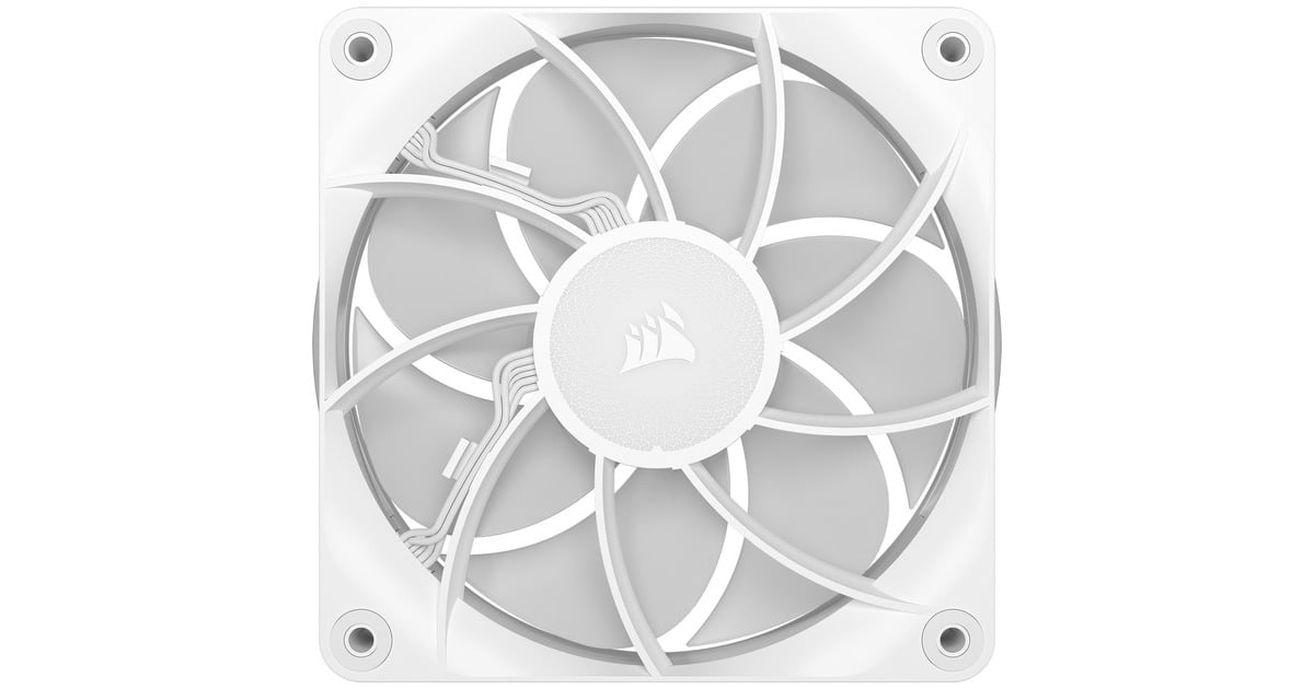 CorsairRX120 MAX RGB case fans  (Wit, 3 stuks, 120 x 120 x 30 mm, PWM)