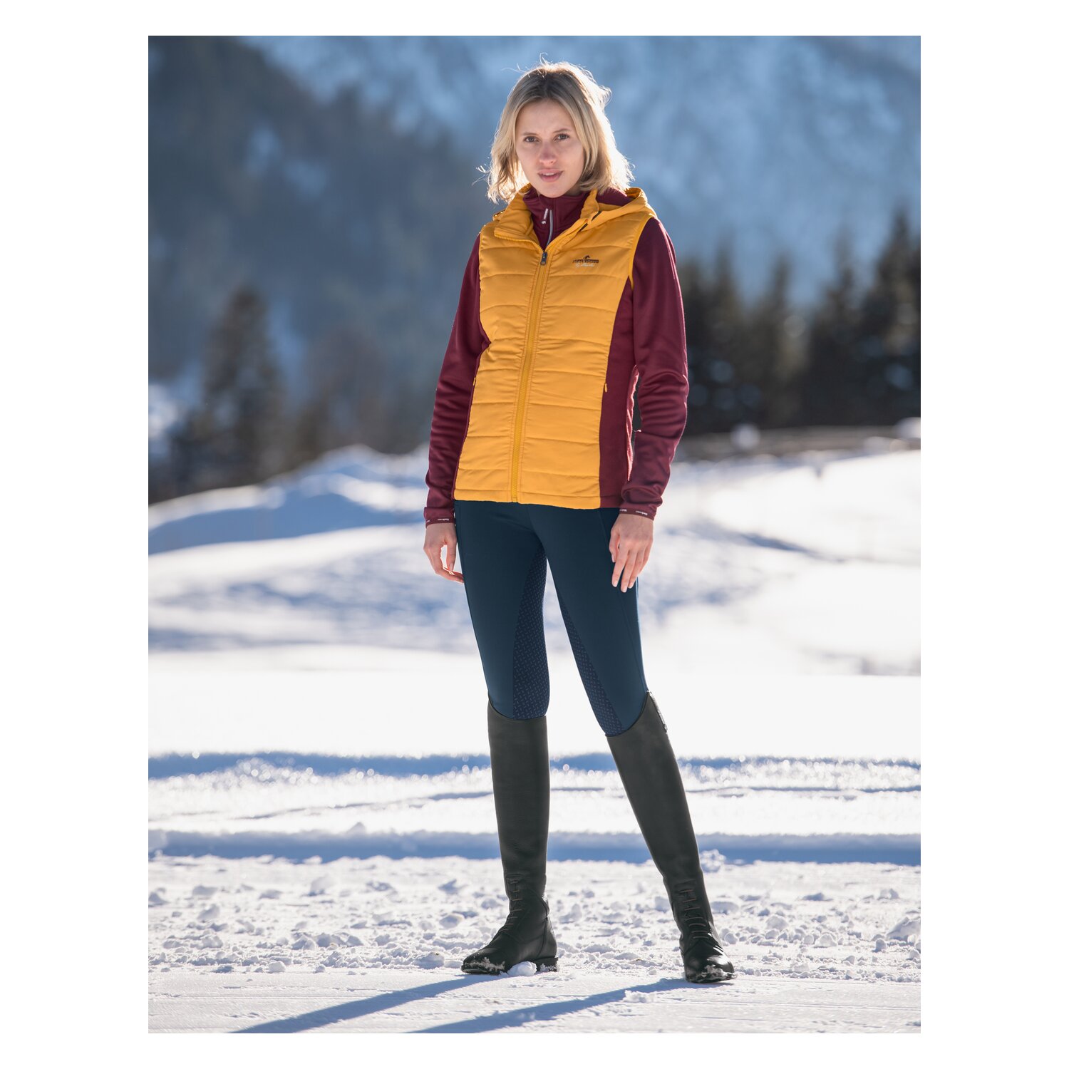 black forest Thermoleggings mit Grip-Vollbesatz  - navy