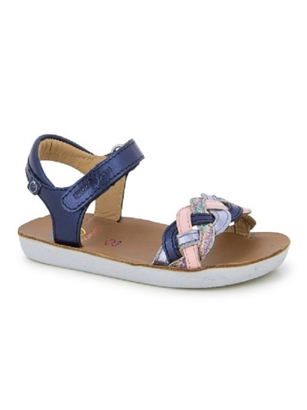 Shoo Pom - Sandales Fille GOA WOWO Marine/Rose