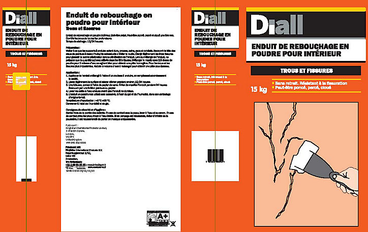 Enduit de rebouchage en poudre Diall 15kg