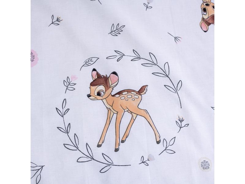 Jerry Fabrics Kinderbettwäsche Bambi Beige 100 x 135 cm   4 Bettwäscheset für ein kleineres Kinderbett