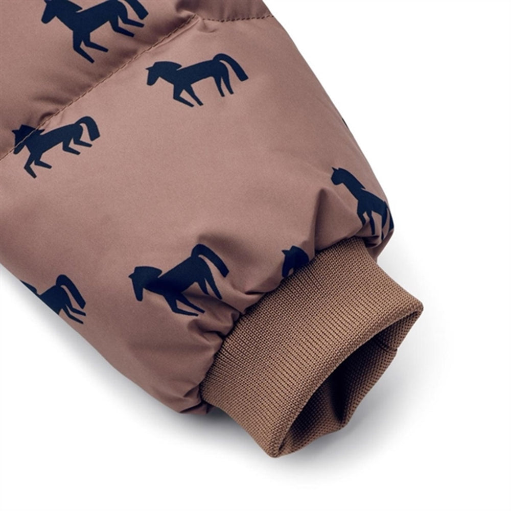Palle Puffer Dunjakke Horses / Dark Rosetta