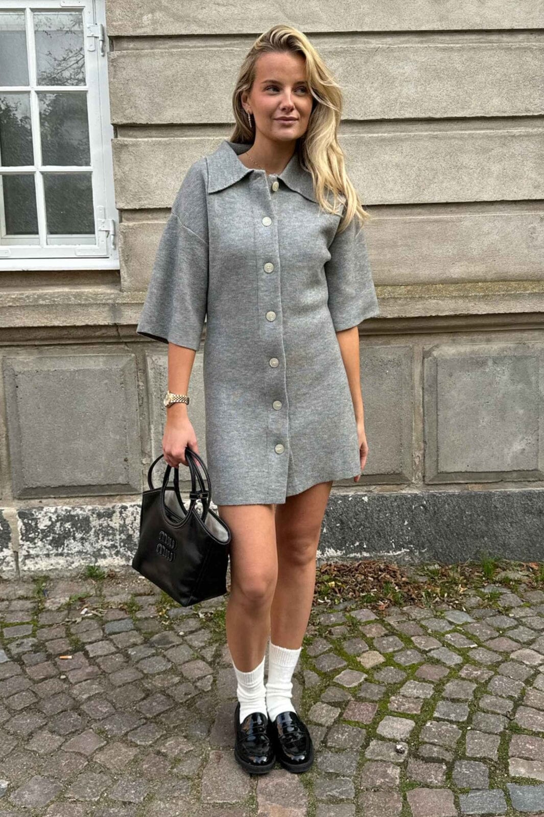 BYIC Oliviaic Knit Dress H105-1 grey grey