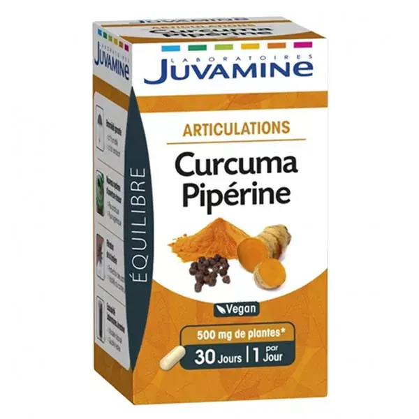 Juvamine Joints Cúrcuma Piperina 30 cápsulas