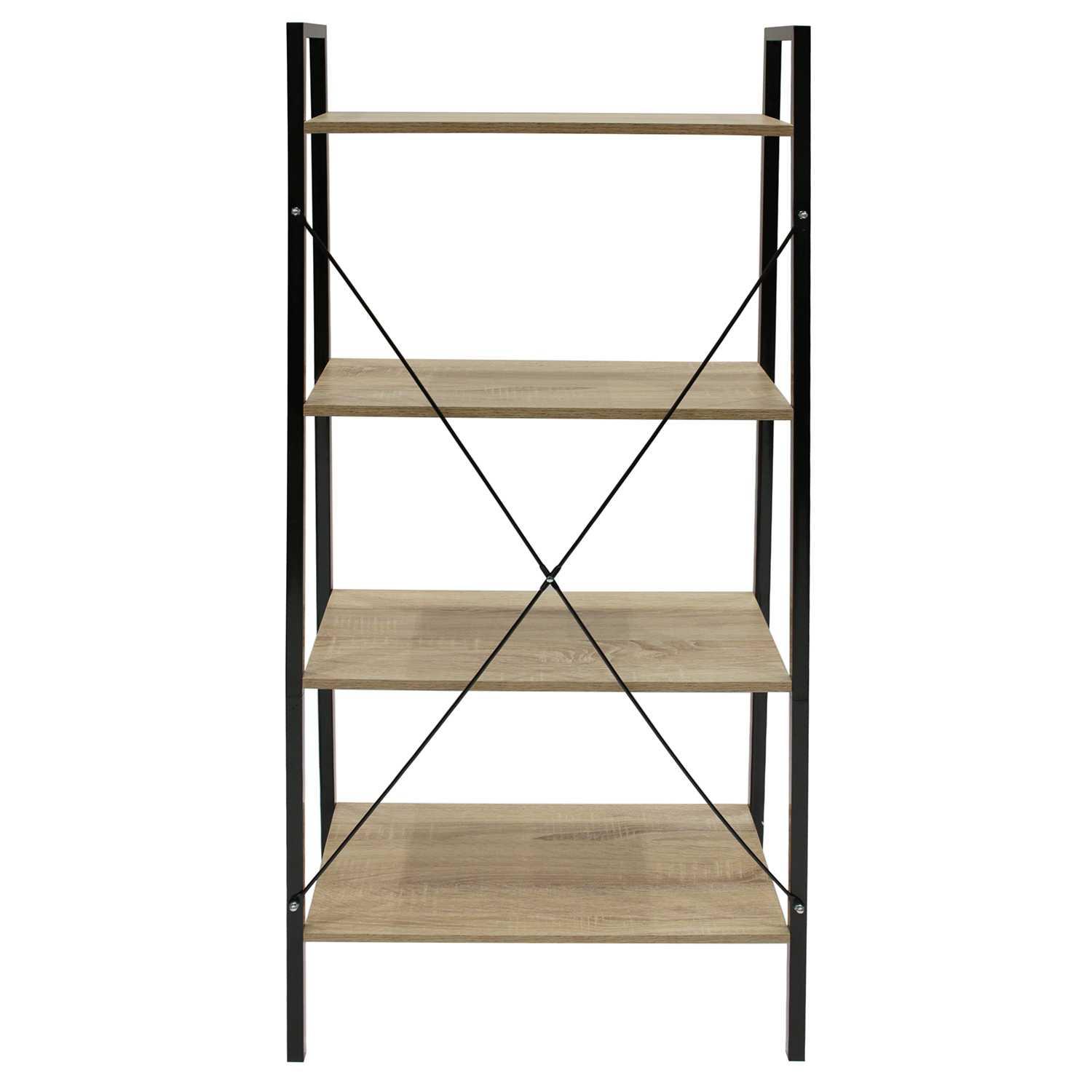 ETAGERE BOIS ET METAL 148X60X32 5CM